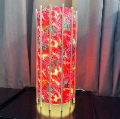 ABAT JOUR POUR LAMPE JAPONAISE EN PAPIER WASHI ROUGE