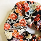 CHOUCHOU SOIE DE KIMONO FLEURI