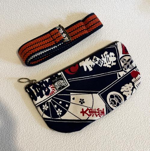 PETIT SAC CEINTURE OU BANANE KANJI ET SANGLE MAEKAKE