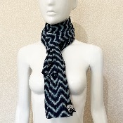 ECHARPE INDIGO RIBBON